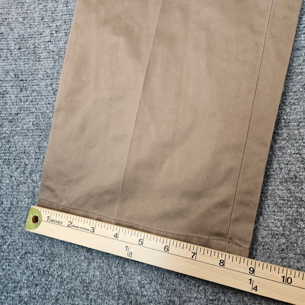 Jos A Bank Traveler Chino Pants Mens 40x30 Tan Khaki Tailored Fit Cotton Twill